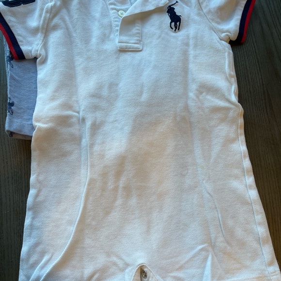 Polo by Ralph Lauren Kids White Polo with Navy Accents - Picture 3 of 3
